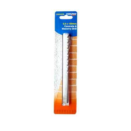 Masonry Drill Bit 5.5mm x 85mm For Concrete Toolpak